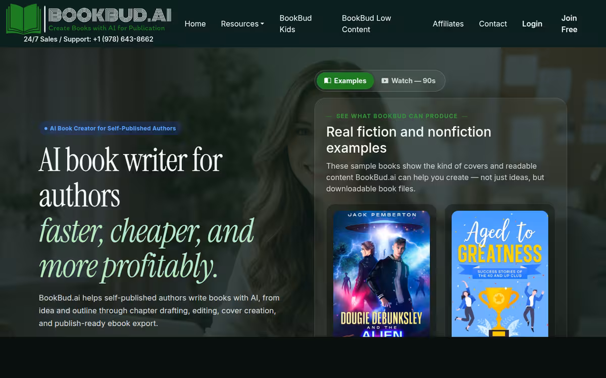Bookbud homepage screenshot