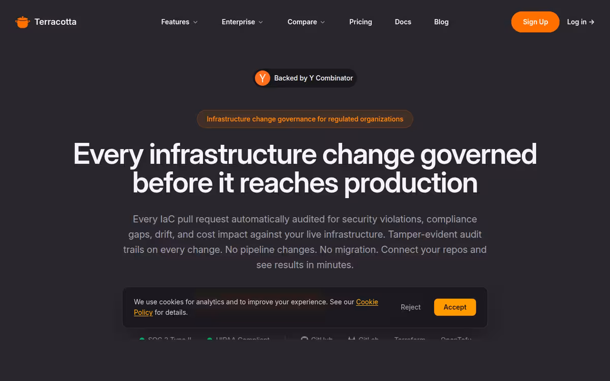 OpsBerry homepage screenshot