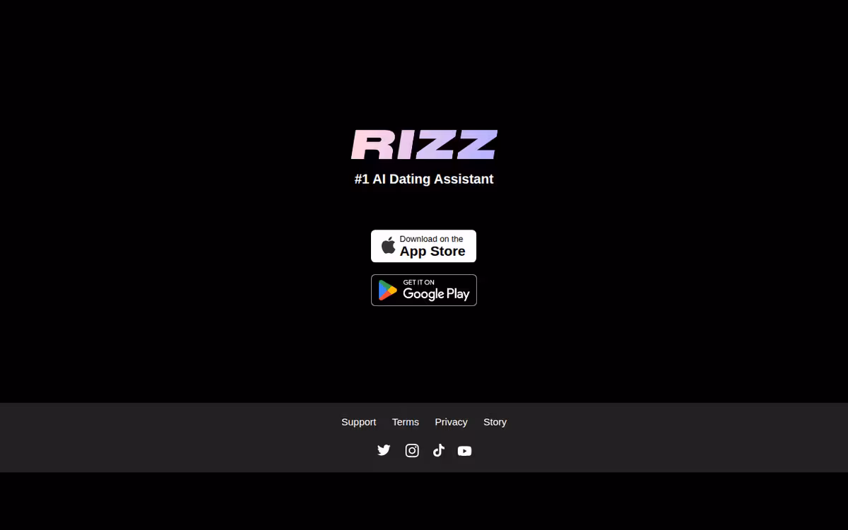 Rizz Labs homepage screenshot