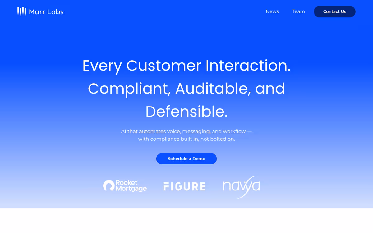 Vox by Marr Labs homepage screenshot