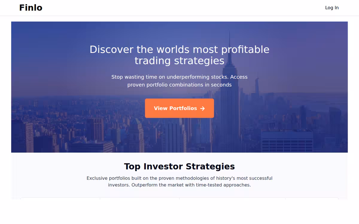 Ai Stock Research homepage screenshot