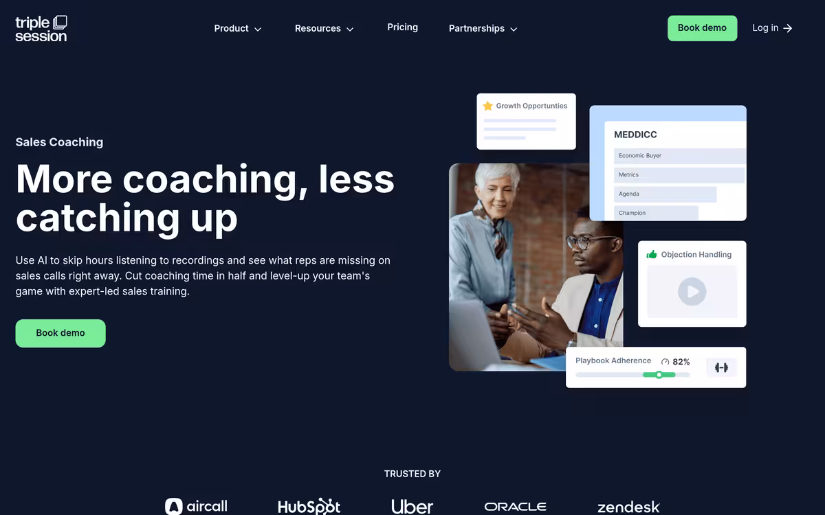 Triple Session homepage screenshot