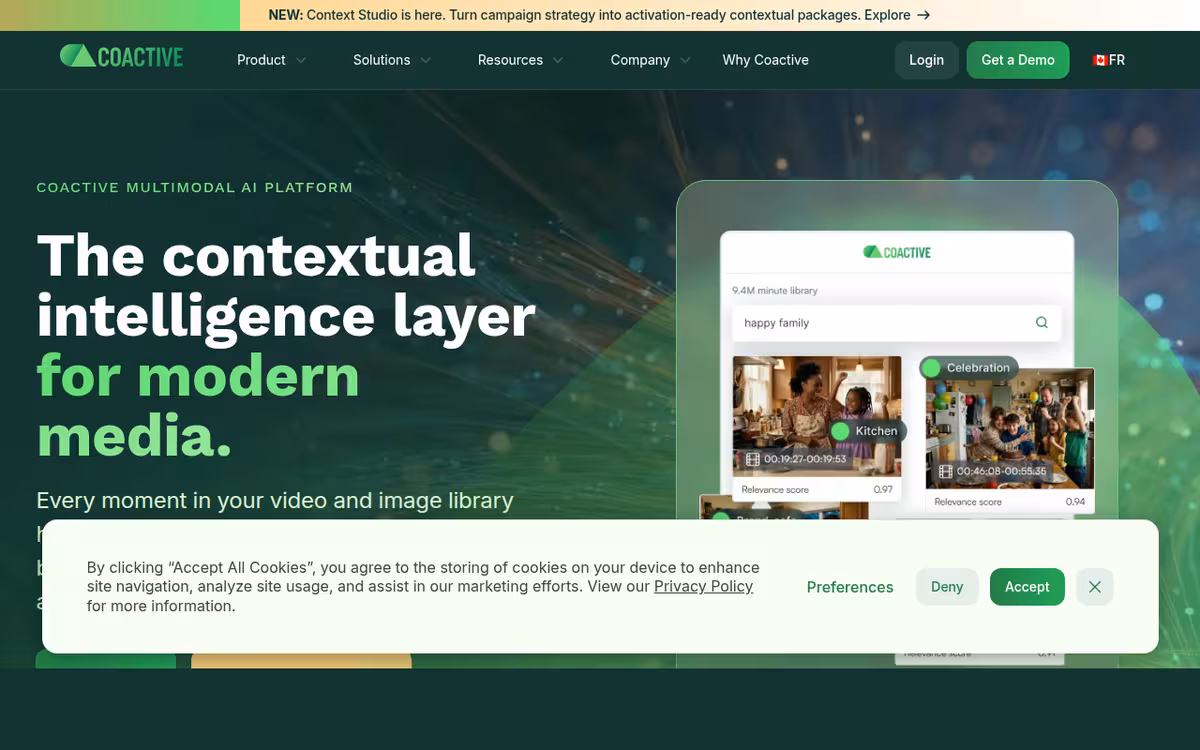 Coactive homepage screenshot