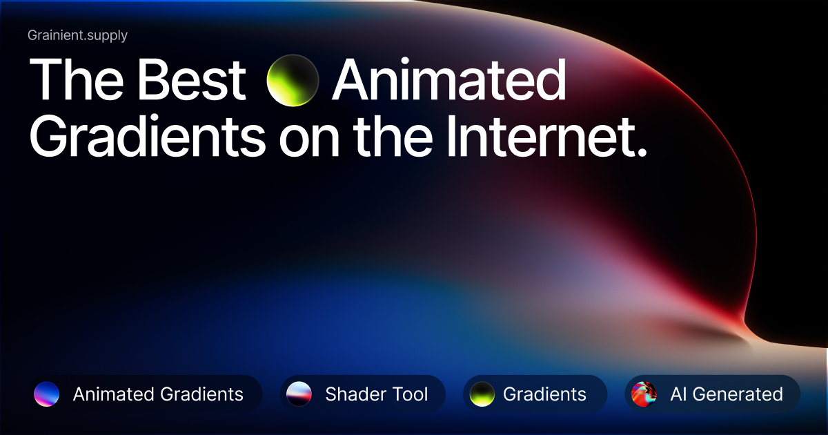 Unlimited Gradients, Animated Gradients and AI-Generated Backgrounds logo