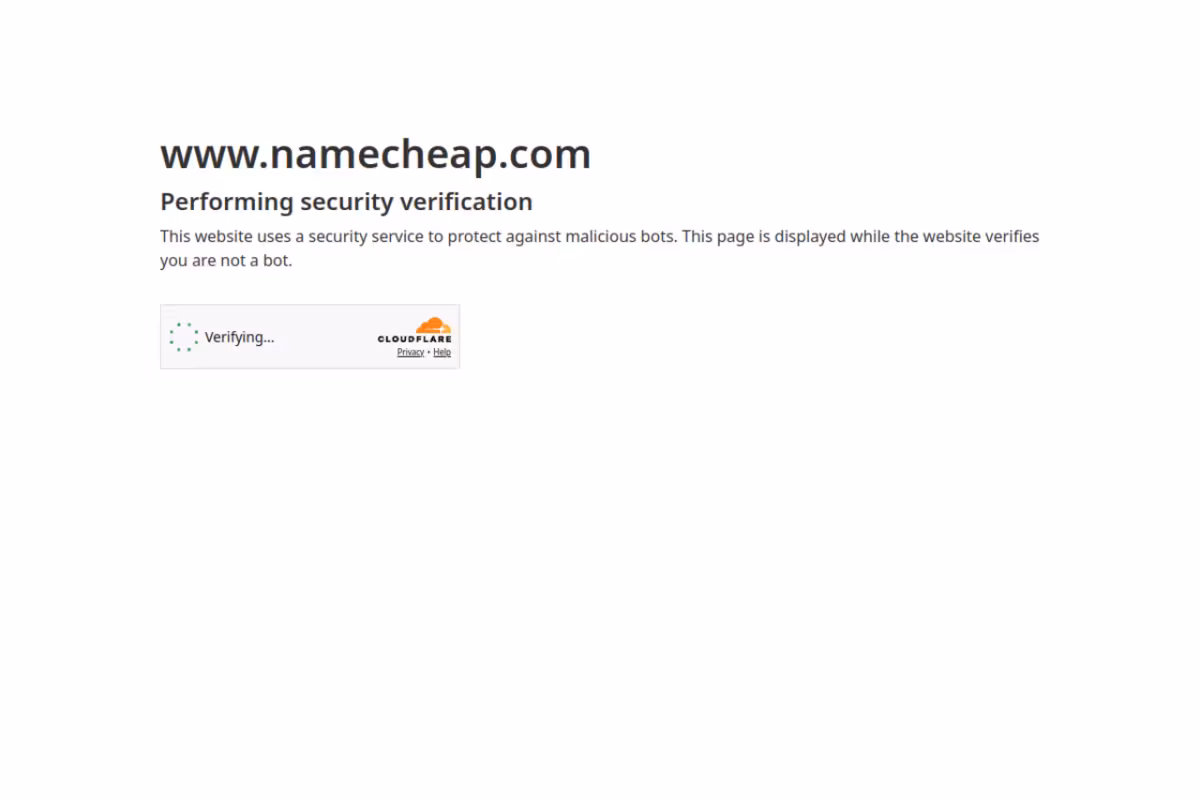 Namecheap homepage screenshot