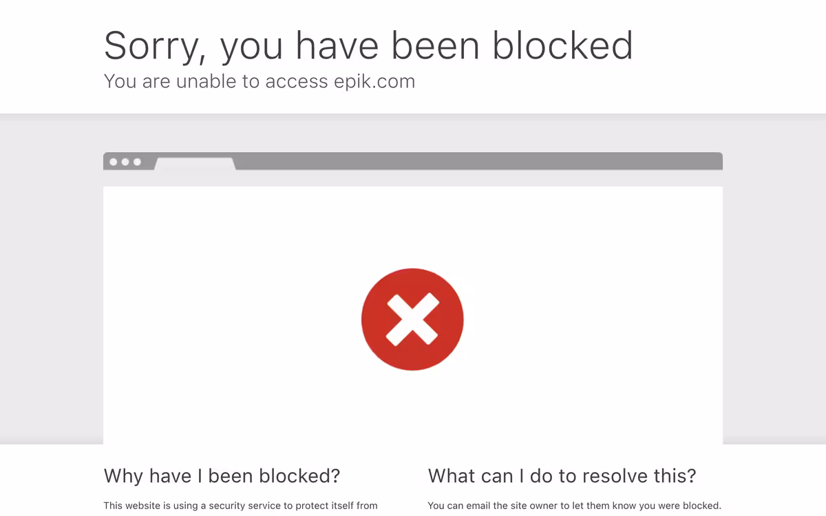 Epik homepage screenshot