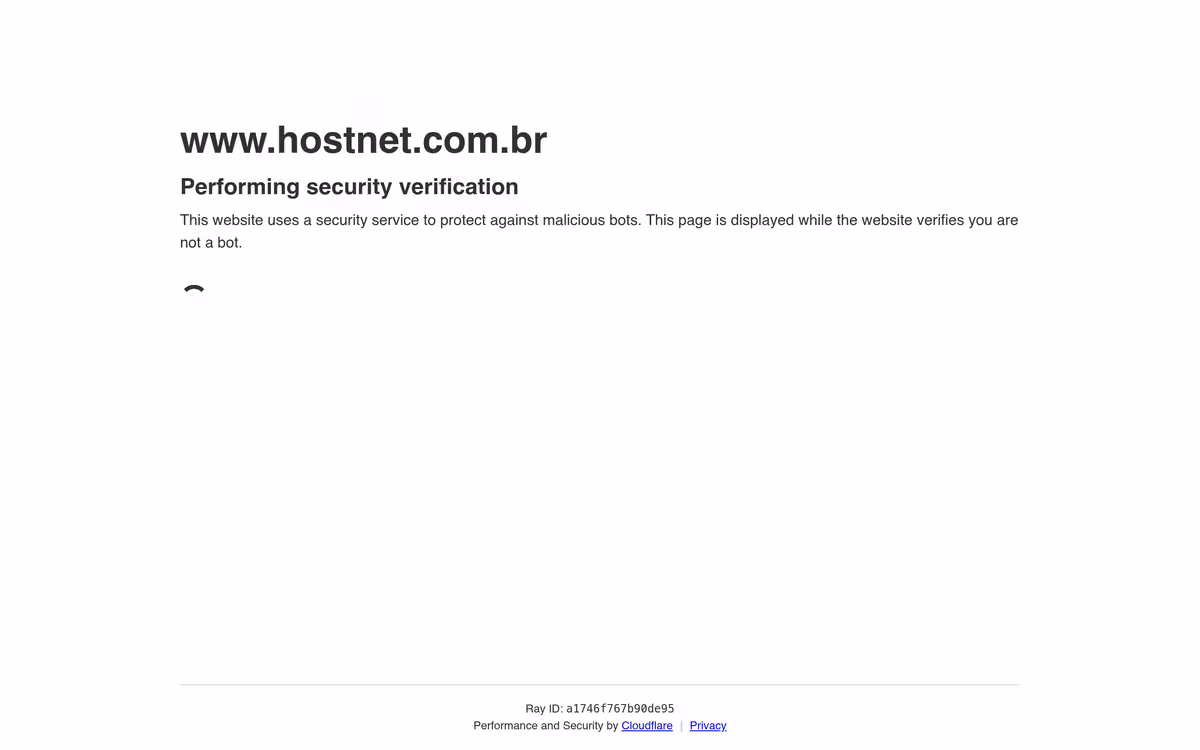 Hostnet homepage screenshot