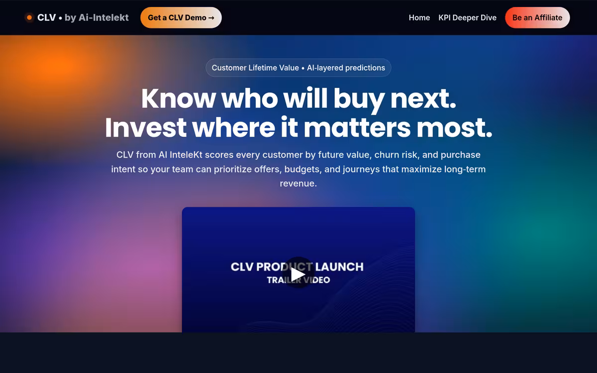 AI InteleKt Inc. homepage screenshot